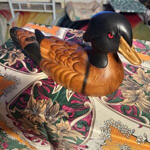 Tannereye Leather Duck Decoy- Brown and Black